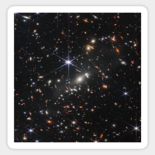 James Webb Telescope Deep Field Stars and Galaxies Sticker